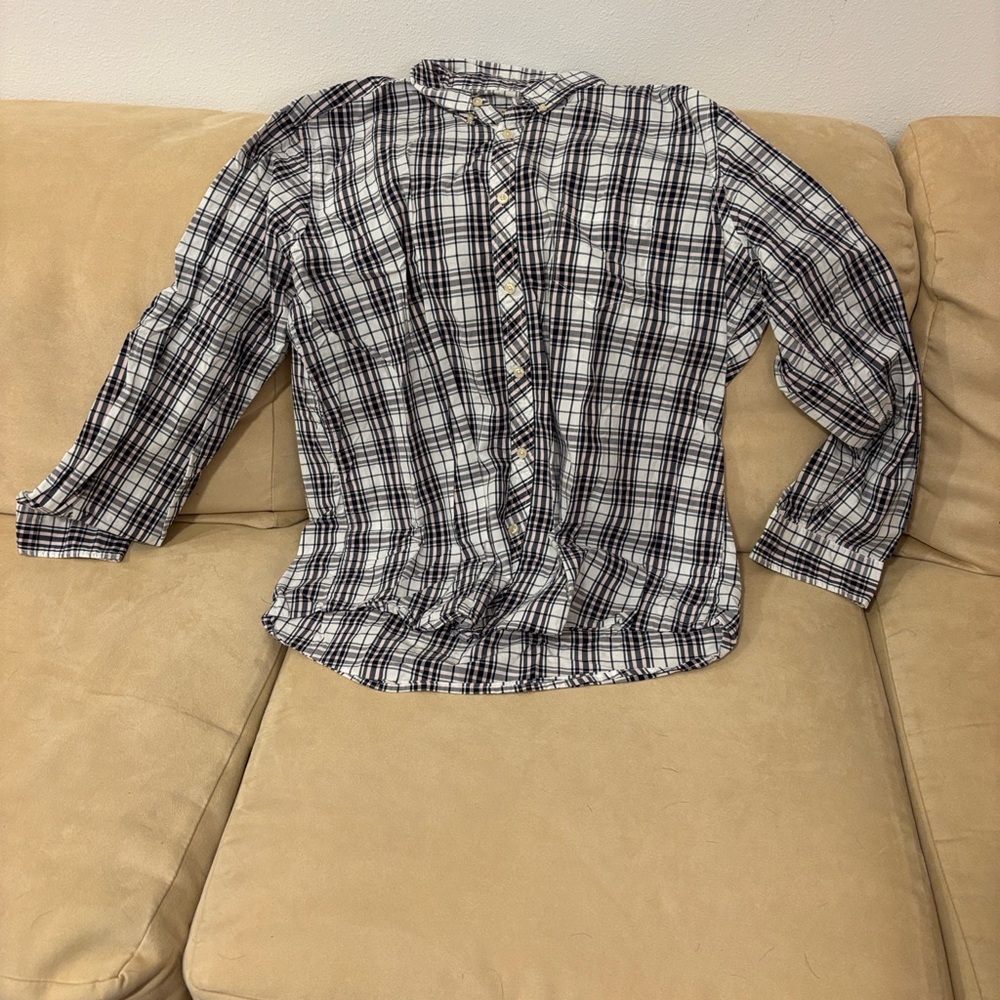 Plaid Top - Black and White